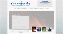 Desktop Screenshot of creatingvitality.com
