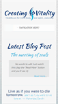 Mobile Screenshot of creatingvitality.com