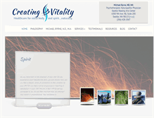 Tablet Screenshot of creatingvitality.com